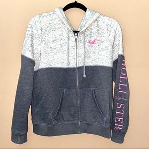 Hollister unique style logo full-zip jacket